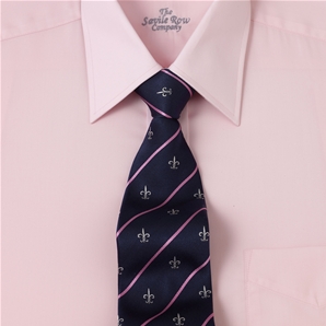 Savile Row Plain Pink Cotton Pointed Collar Shirt