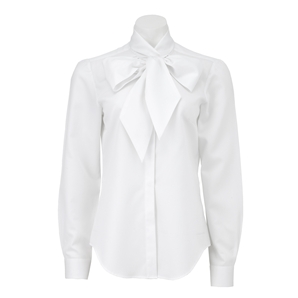 White Tie Front Women` Shirt