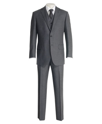 Savoy Taylors Guild Mens Suit by Savoy Taylors Guild in Grey Sharkskin