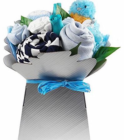 Say It Baby Baby Boy Clothes Flower Box