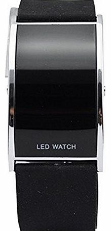 - Men Binary LED Red Light Digital Sport Wrist Watch Black Silicone Band Clock For Women.Ladies Fashion Watches - CHA-UK-CJ-BG-000375