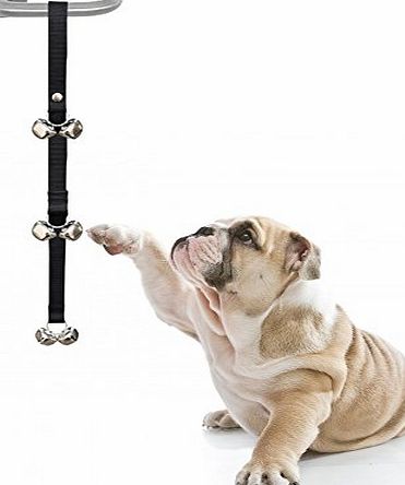 SAYTAZAN Dog Potty Training Door Bells/House training Doorbells - 6 Pcs 1.4 Large Loud Doggy Bells - Easy for Toilet Training - Length Adjustable doorbell with Free Puppy Training Directions Included