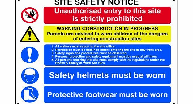 Scan 4550 800 x 600mm Fmx Composite Site Safety Notice