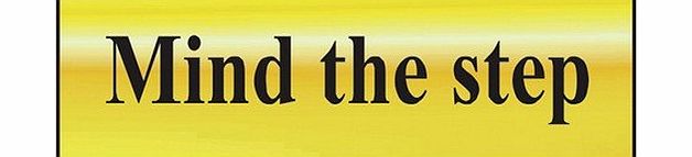 Scan 6029 Legend Mind the Step Safety Sign