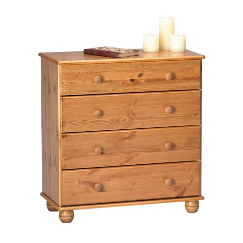 Scandinavian Pine Natura Pine 4 drawer chest