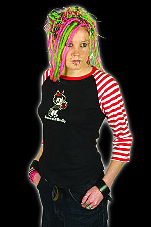 Scary Miss Mary Sweet And Deadly Raglan Top