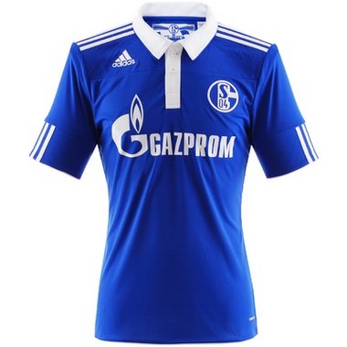 Schalke 04 Adidas 2010-11 Schalke Adidas Home Football Shirt