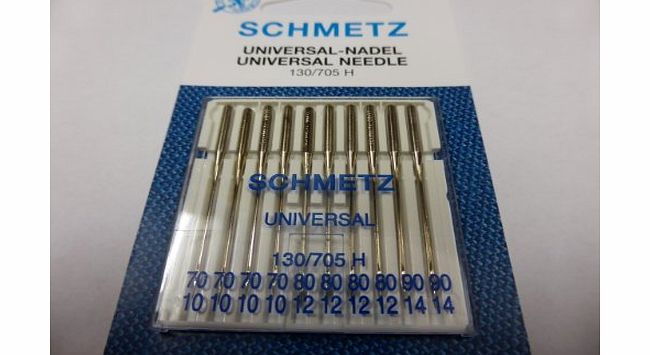 Schmetz Sewing Machine Needle Schmetz Assorted 70-90 from Germany x10 needle packet