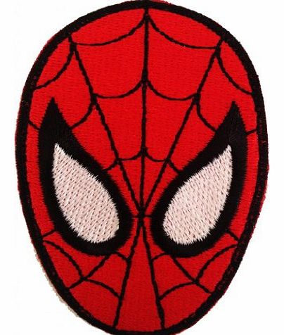 Spiderman Mask Action-figure Comic-figure Superhero Comic CartoonPatch 5,5 x 7,5 cm - Embroidered Iron On Patches Sew On Patches Embroidery Applikations Applique