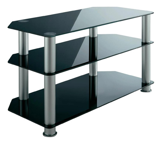 AS 80 Glass TV Stand - Silver `AS 80 S