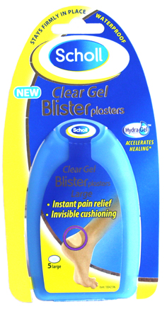 Scholl Clear Gel Blister Plasters Large (5)