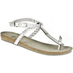 Female Long Island Leather Lining Comfort in Silver
