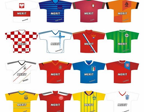 School Stickers European Championship Football Shirt Praise Stickers - Clubs, sports, athetics