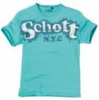 Junior Print T-Shirt Turquoise