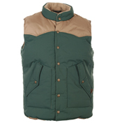 Mounty Green Down Gilet