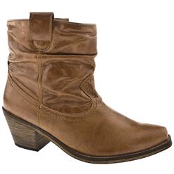 Female Gily Western Ank Leather Upper Casual in Tan