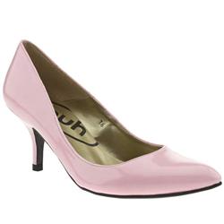 Schuh Female Hope Point Court Patent Patent Upper Low Heel in Pale Pink
