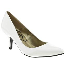 Schuh Female Hope Point Court Patent Patent Upper Low Heel in White