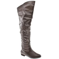 Schuh Female Josa Over Knee Boot Manmade Upper ?40 plus in Brown