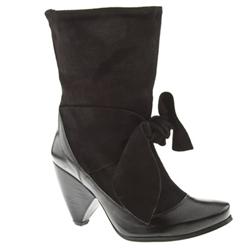 Schuh Female Melani Tie Ankle Suede Upper in Black, Burgundy, Grey