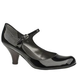 Schuh Female Virgo(3) Bar Court Patent Upper Back To School in Black