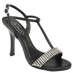Schuh Female Wanna Diam T-Bar Sandal Leather Upper Evening in Black