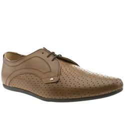 Schuh Male Jazz Pin Lace Leather Upper Laceup Shoes in Tan