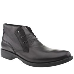 Schuh Male Jeff Hook Chukka Leather Upper Casual Boots in Black, Dark Brown