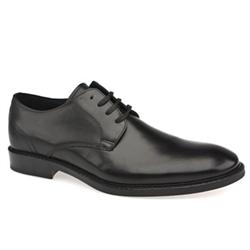 Schuh Male Sch Heart Plain Gibson Leather Upper Laceup Shoes in Black