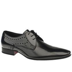 Male Sch Link Punch Leather Upper Laceup in Black, Dark Brown