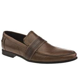 Schuh Male Sch Micko Saddle Loafer Leather Upper in Brown, Navy