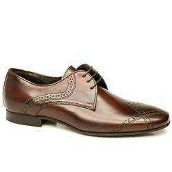 Schuh Male Sch Nikel Diamond Gibson Leather Upper Laceup in Brown