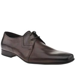 Schuh Male Scott Tab Gibson Leather Upper Laceup Shoes in Brown