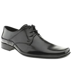 Male Stenson Layer Gibson Leather Upper Laceup Shoes in Black