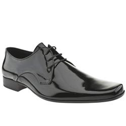 Schuh Male Stenson Plain Gibson Patent Upper Lace Up Shoes in Black