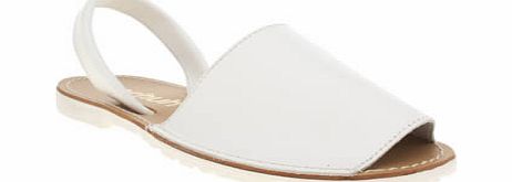 White Barcelona Sandals