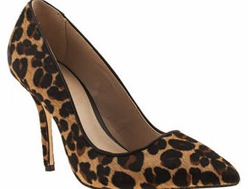 womens schuh beige & brown carnival high heels