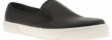 womens schuh black & white awesome slip on