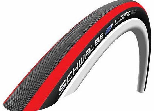 Lugano 700 x 23mm Bike Tyre - Red Skin