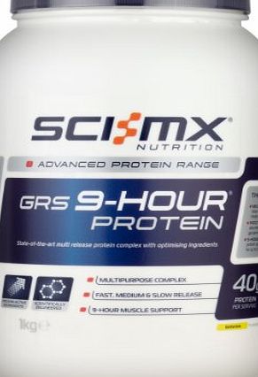 Sci-MX Nutrition  GRS 9-Hour Protein 1 kg Banana - State-of-the-art multi release protein complex with optimising ingredients