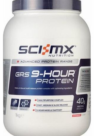Sci-MX Nutrition  GRS 9-Hour Protein 1 kg Strawberry - State-of-the-art multi release protein complex with optimising ingredients