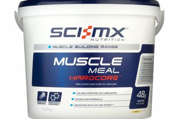 Sci-MX Nutrition  Muscle Meal Hardcore 5.27 kg Vanilla - High protein meal shake for mass gain