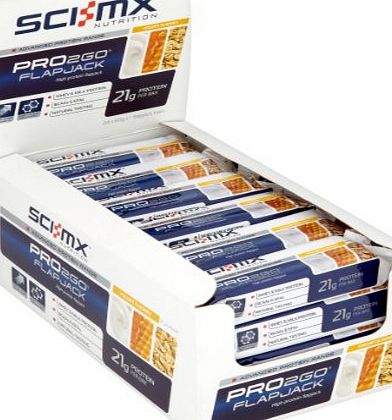 Sci-MX Nutrition  Pro 2GO Protein Flapjack Box 80 g x 24 Yogurt and Honey - High protein flapjack