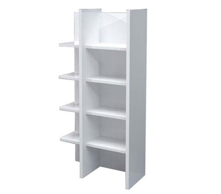 Sciae New White High Gloss Bookcase