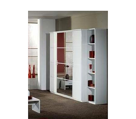 Sciae Zan 4 Door Wardrobe in White - WHILE STOCKS LAST!