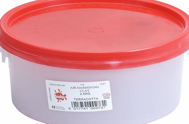 Scola Air Drying Clay 2.5kg Terracotta ADC2.5KG/40