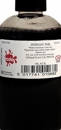 Scola Indian Ink 300ml Black II300/38