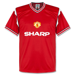 Scoredraw 1985 Man Utd Home Retro Shirt
