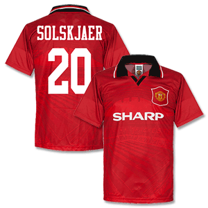 Scoredraw 1996 Man Utd Home Solskjaer 20 Retro Shirt