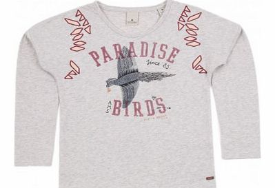 Paradise Birds T-shirt Heather grey `4 years,6